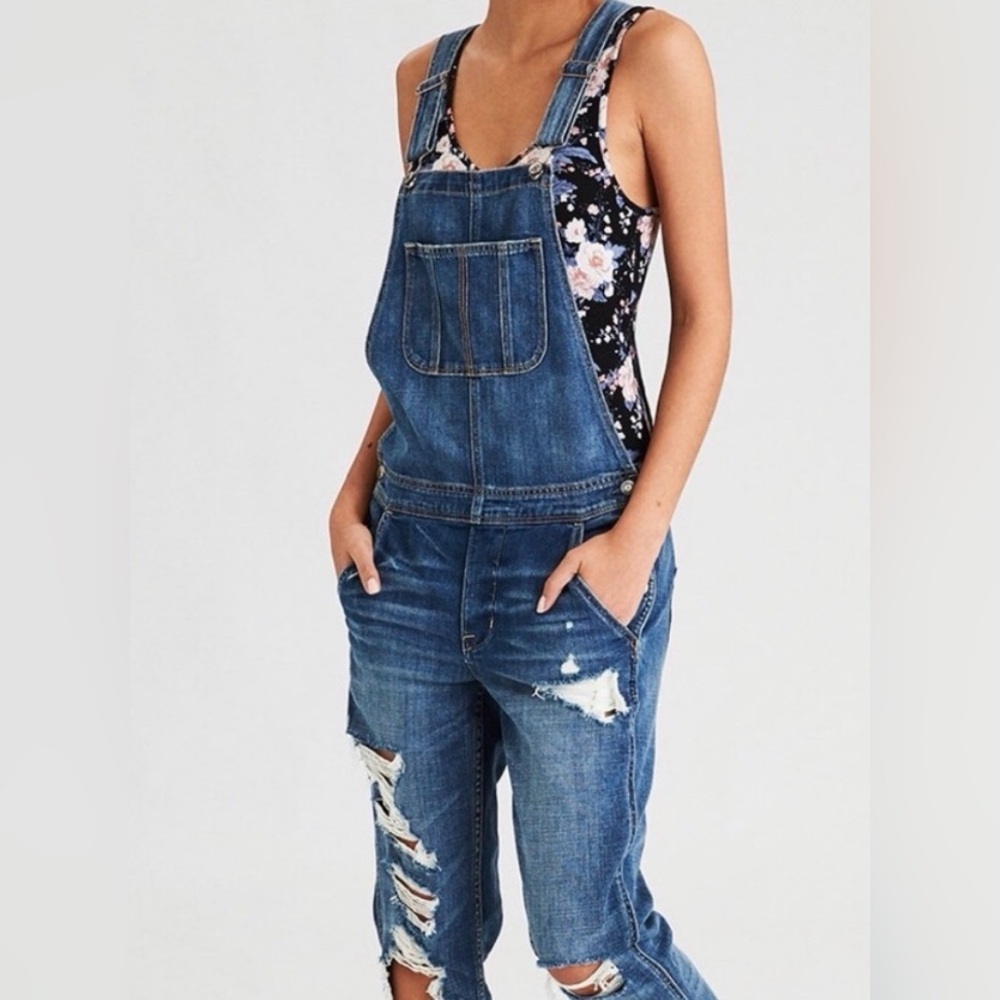 American Eagle Denim Tomgirl Overalls